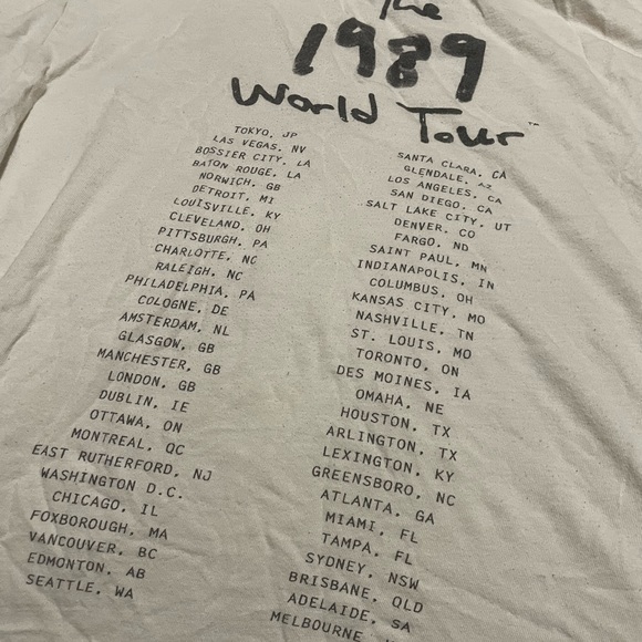 Taylor Swift 1989 Tour Shirt Eras Vintage Plus Size - Picture 4 of 4